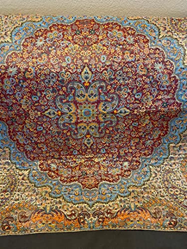 Spirit Of Art New Hand Made Paisley Tapestry, Embroidery, Art Feat, Size: 38" Square, Natural And Fix Colors, Fine Art Deligate, Collectible, Nice, Gift, Decorative #TOP5