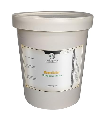 uh*Roh*Muh Mantequilla de mango refinada prémium – Cuidado de la piel y cuidado del cabello esencial para una hidratación suave y sedosa |