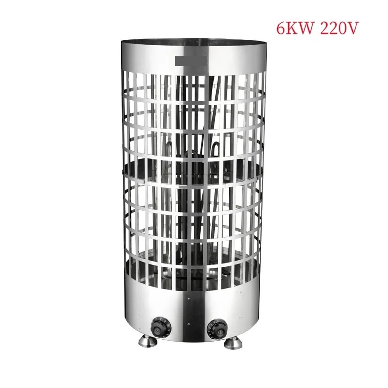 Stufa elettrica per Sauna/termostato per Sauna a Vapore Secco in Acciaio Inossidabile da 4,5 kW con Controllo Interno (6 kW 220 V)
