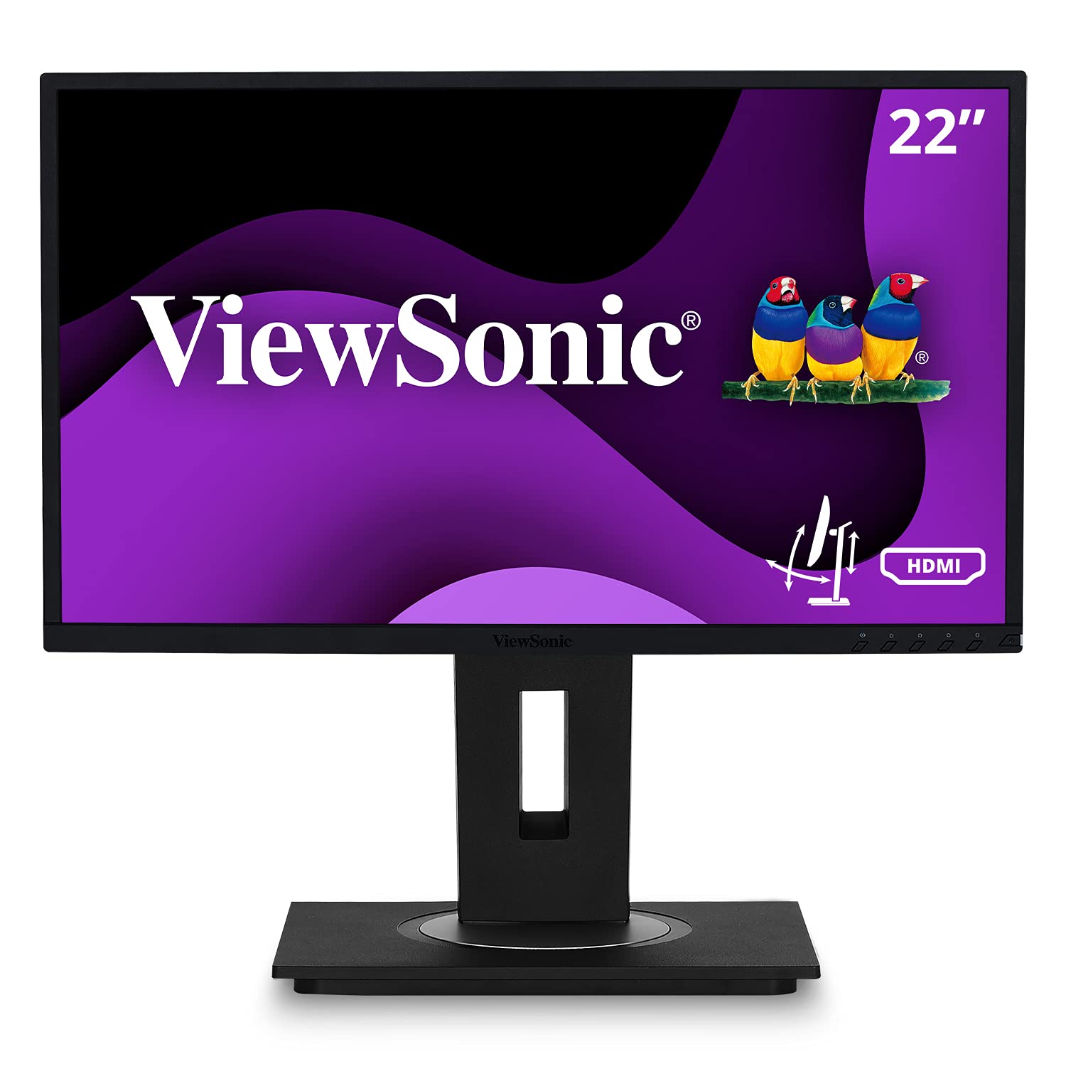Viewsonic Vg2248 22 Inch Ips 1080p Ergonomic Monitor With Hdmi Displayport Usb And 40 Degree Tilt For Home And Office Black Amazon Ae