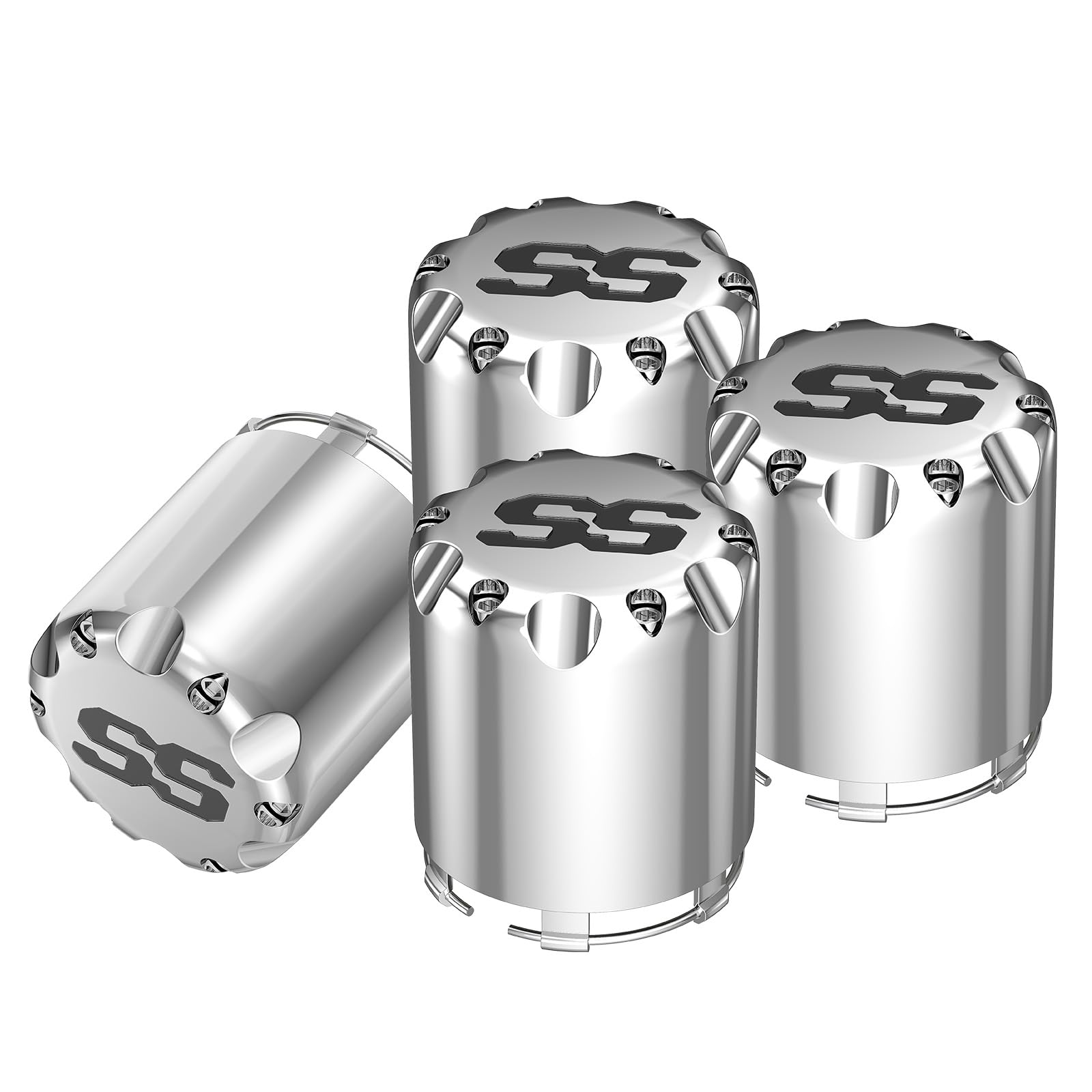Amazon.com: CLUBRALLY SS Golf Cart Wheel Center Caps-4 Pack,Fits