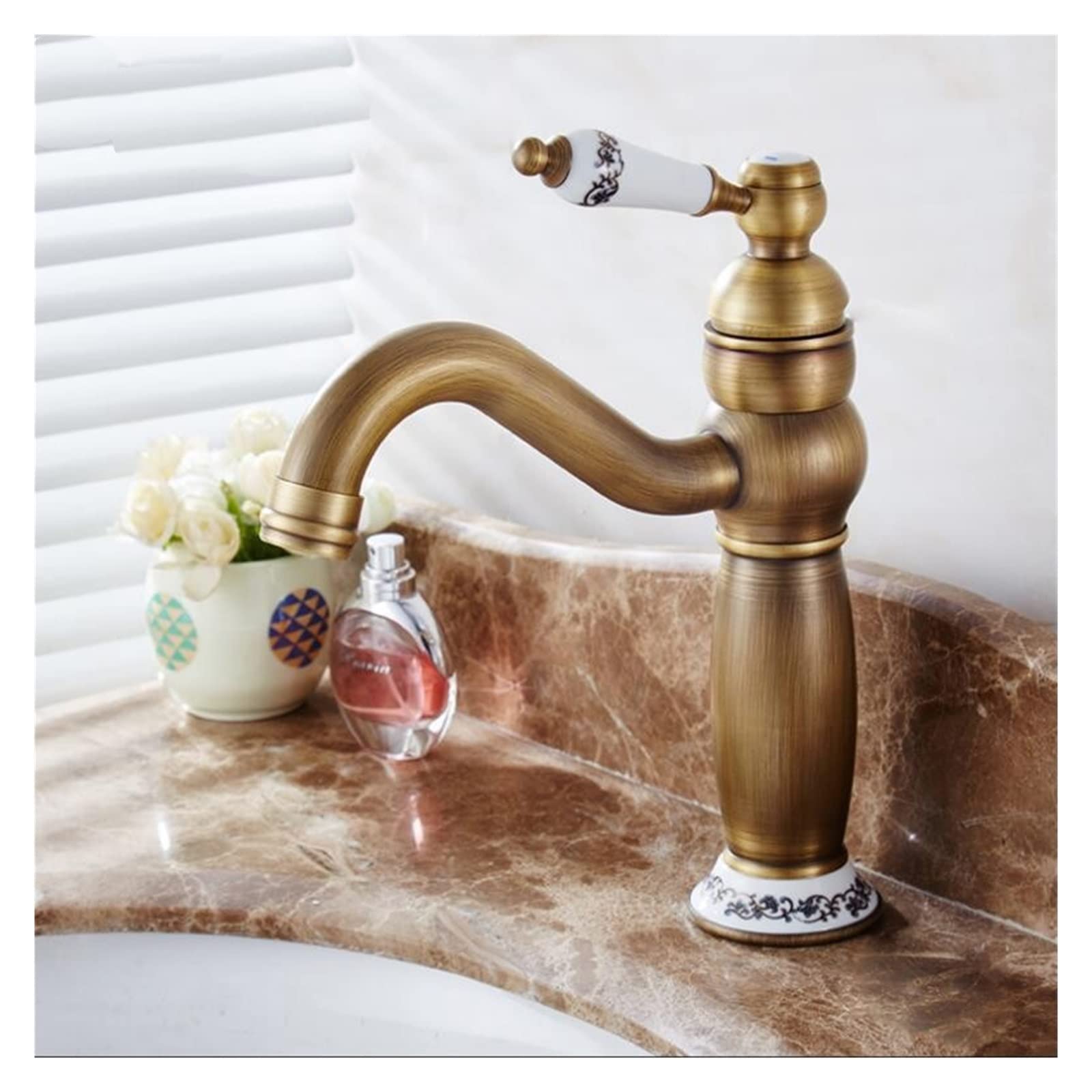Mitigeur de lavabo en laiton salle de bain et WC robinet antique