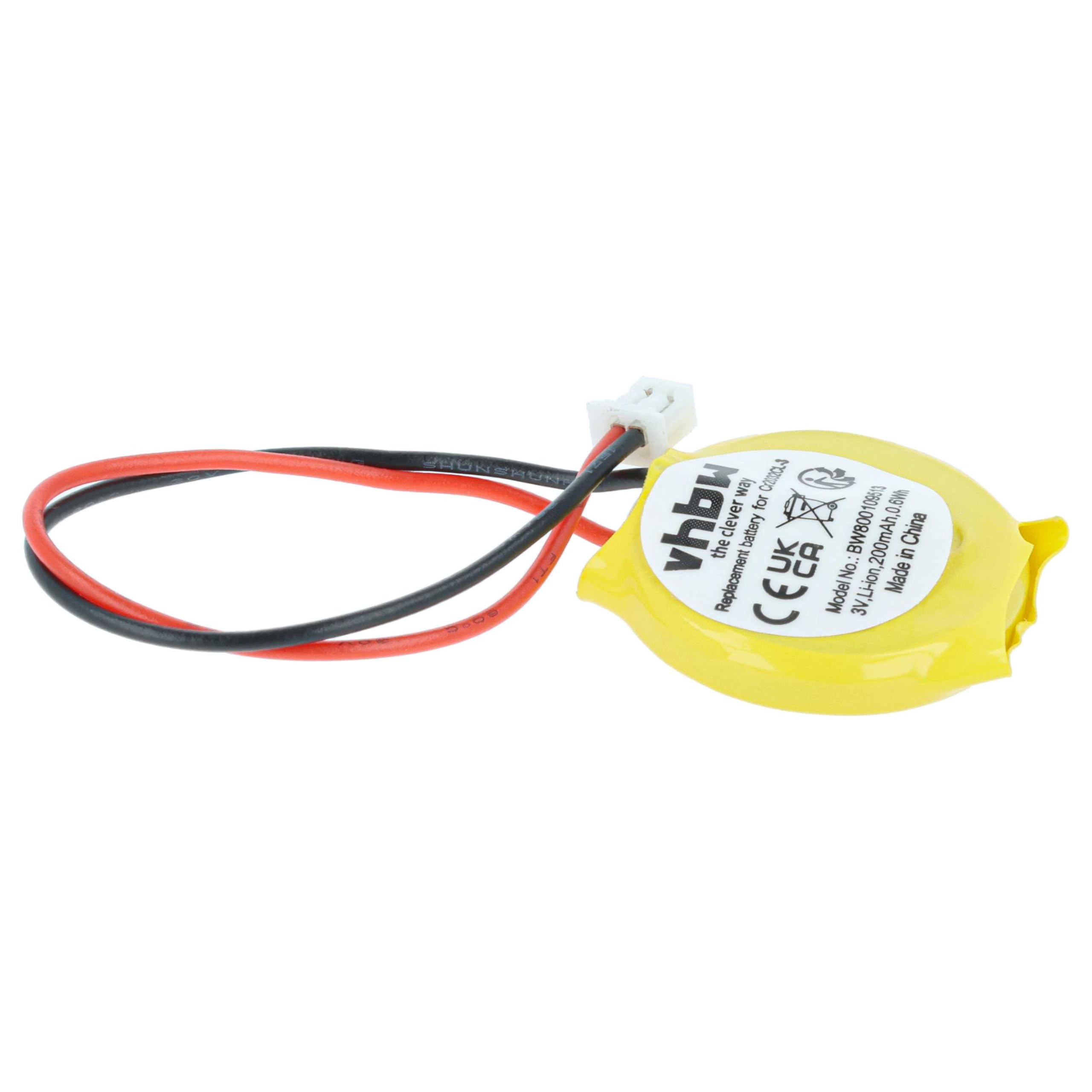 vhbw batteria bios compatibile con Lenovo ThinkPad T420si, T430s, T430si, T431s computer (200mAh, 3V, Li-Ion)