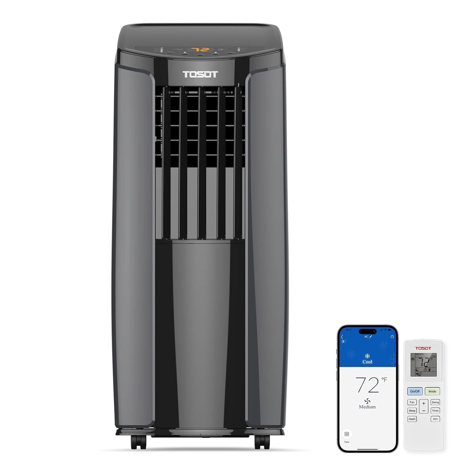 TOSOT 10 200BTU 6 200 BTU SACC Portable Air Conditioner Smart Wifi Control AC Unit with Dehumidifier Fan