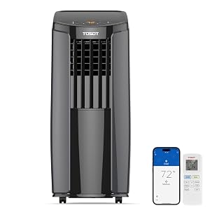 TOSOT 10 200BTU 6 200 BTU SACC Portable Air Conditioner Smart Wifi Control AC Unit with Dehumidifier Fan