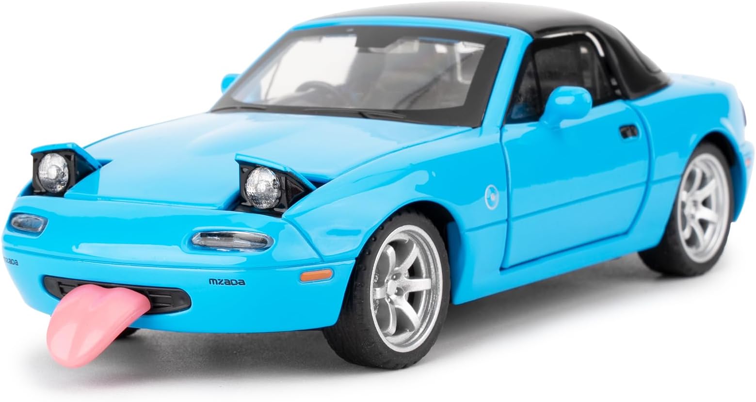 imtfzct 1/32 Mazda Miata MX-5 Alloy Model Car, Pullback Toy Car with Light and Sound, Removable Top, Collectible Model, Gifts for Children aged 4-7 (blue)