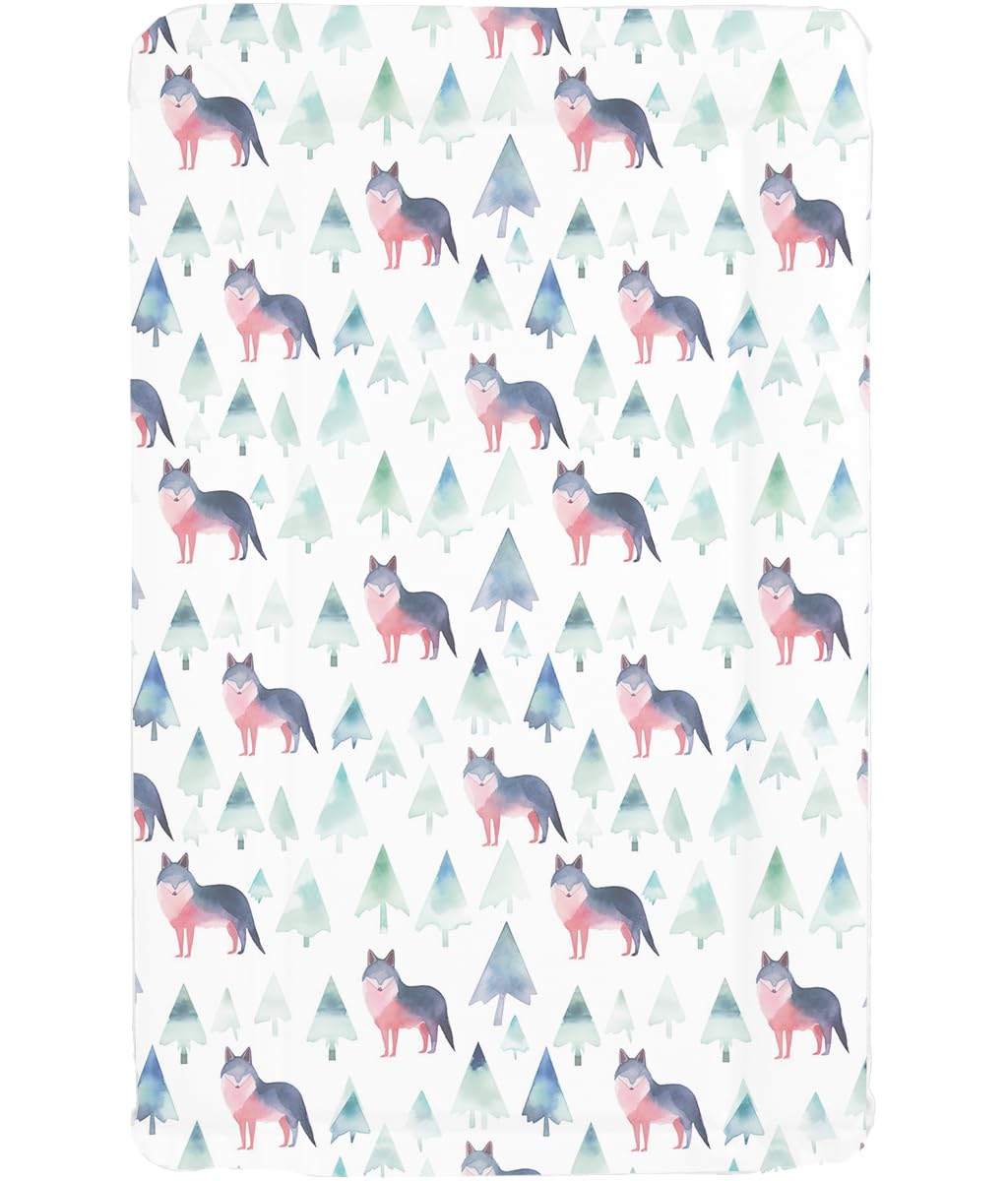 Sunnybabies Wolf Themed Nursery Baby Changing Mat Soft Padded Deluxe