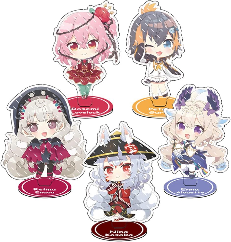 Acrylic Figure 5Pcs for LUXIEM nna Alouette Nina Kosaka Petra Gurin Reimu Endou Rosemi Lovelock Ornaments Standing Game Japanese Comics Collectible?c324?
