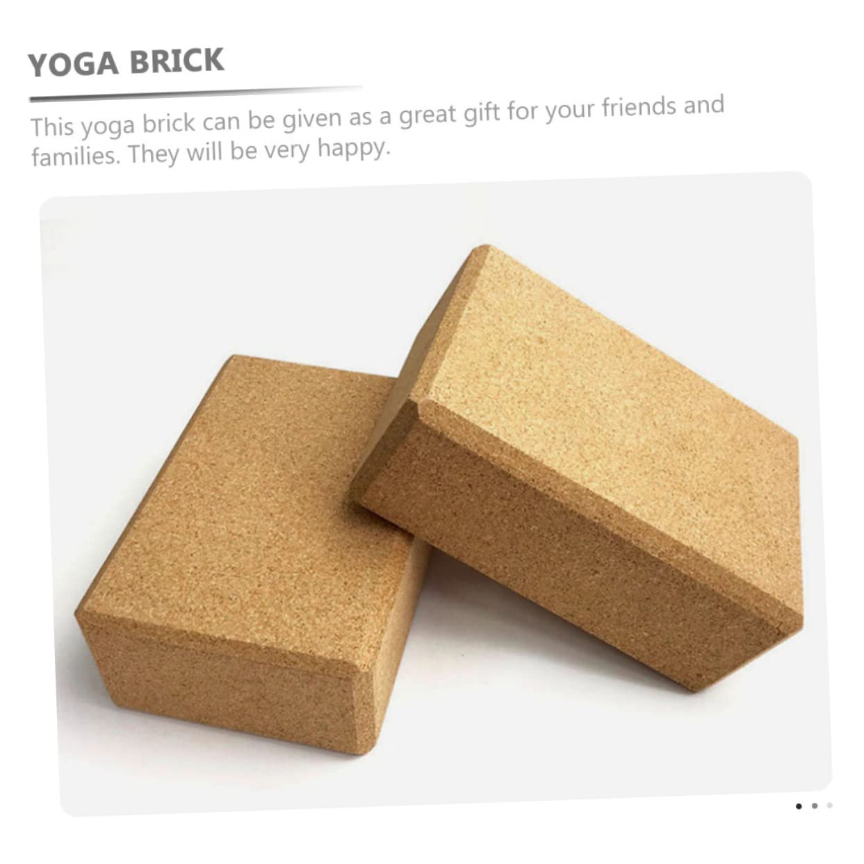 Toyvian Yoga Block aus Eichenholz Hohe Dichte Rutschfest und Plan für Dehnübungen und Bauchmuskeltraining