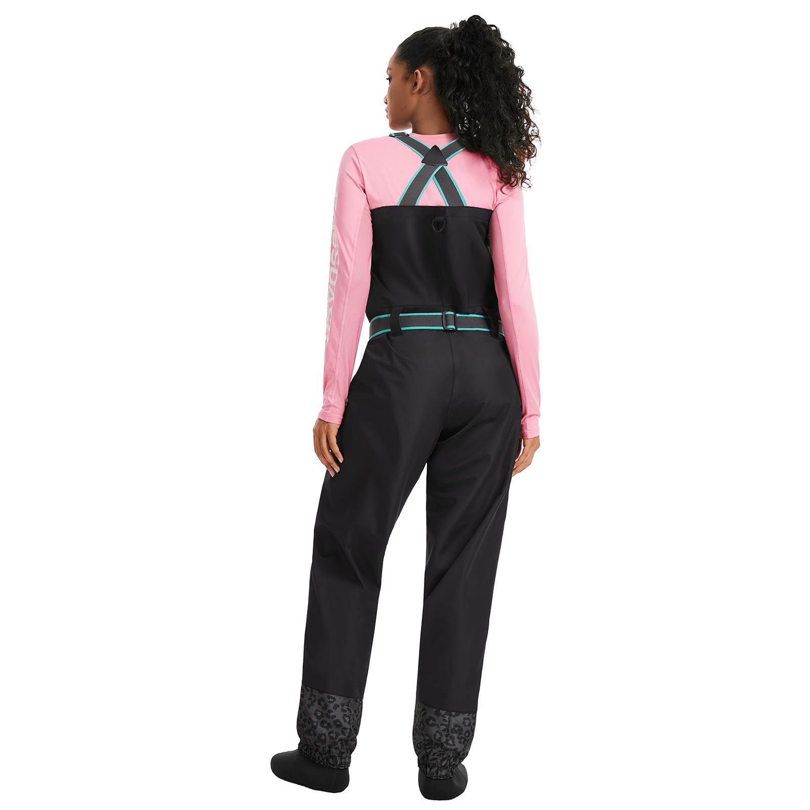 Bassdash Damen Atmungsaktive Wathosen Leopard Wasserdicht Fliegenfischen Brustwathosen Leichtgewicht Strumpfhose FW15