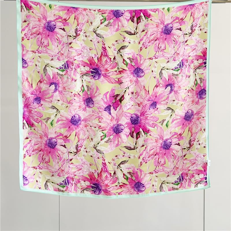 100% Pure Mulberry Silk Scarfs 26"x26" Square Scarf Women Neckerchief Headscarf hair scarf bandana Gift Packed - Image 6