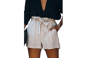 Women's Belted Linen Shorts: Comfort and Style for Summer