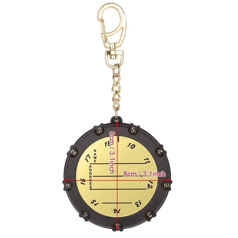 Golfs Handy Count Shot Sport Clicker Portachiavi Rettangolare Golfs