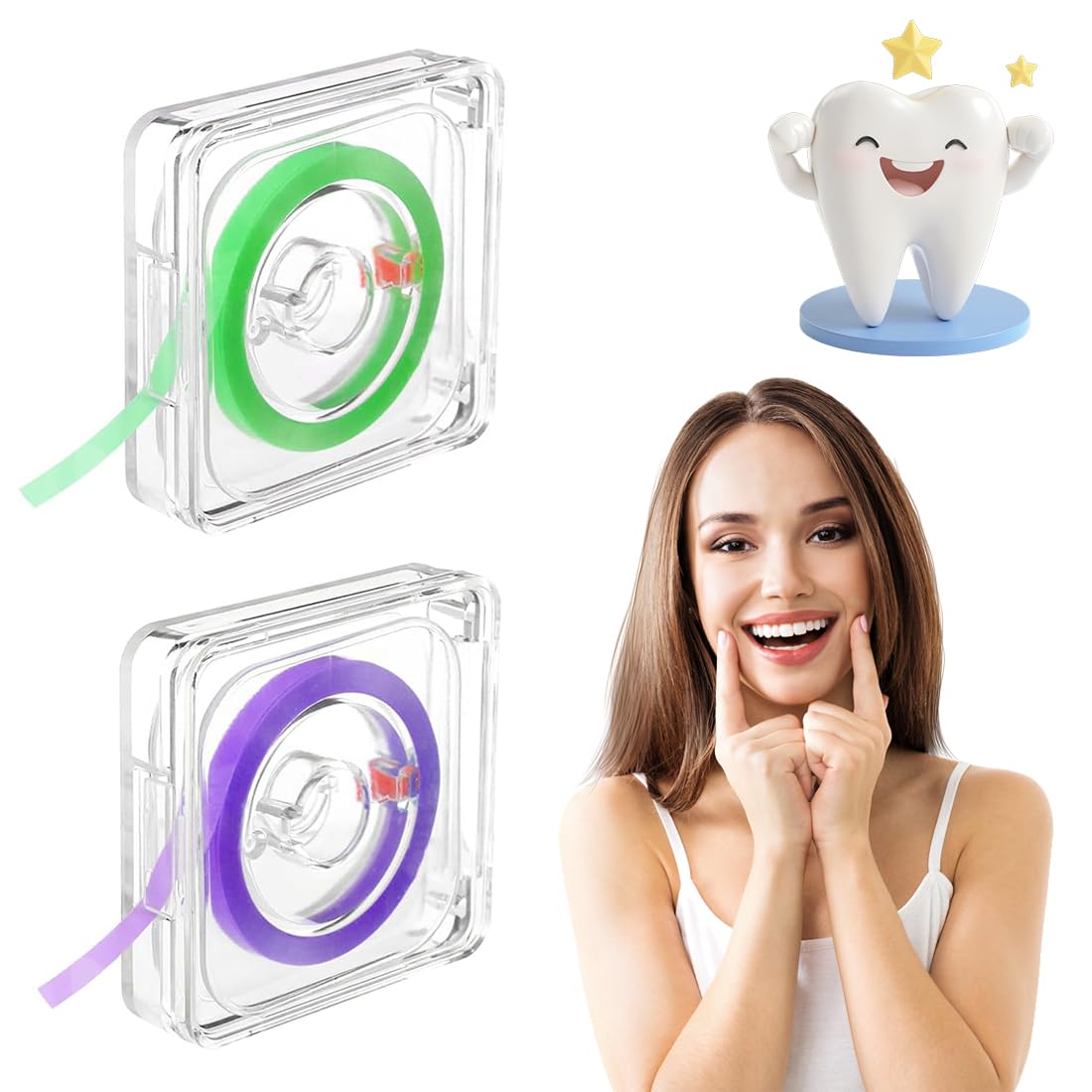 Caja De Tiras De Pulido Dental 6 Metros Pulidor De Dientes De Doble Cara Papel De Lija Dental 30μ