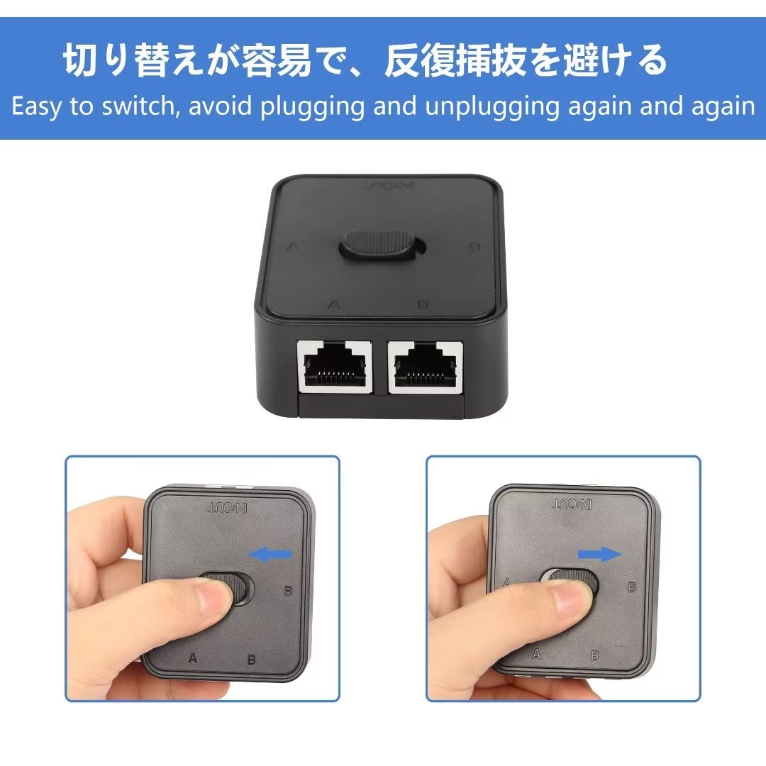 Amazon.co.jp: CERRXIAN ネットワーク LAN スイッチ 2ポート