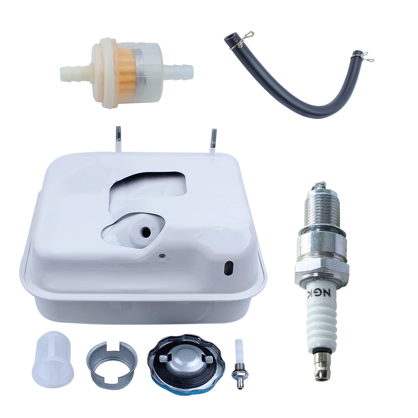Adefol Serbatoio Benzina per Honda GX140/GX160/GX200 5.5Hp/6.5Hp, Plastica, Nuovo, Compatibile con Attrezzatura per Motori Esterni, Serbatoio per Motore