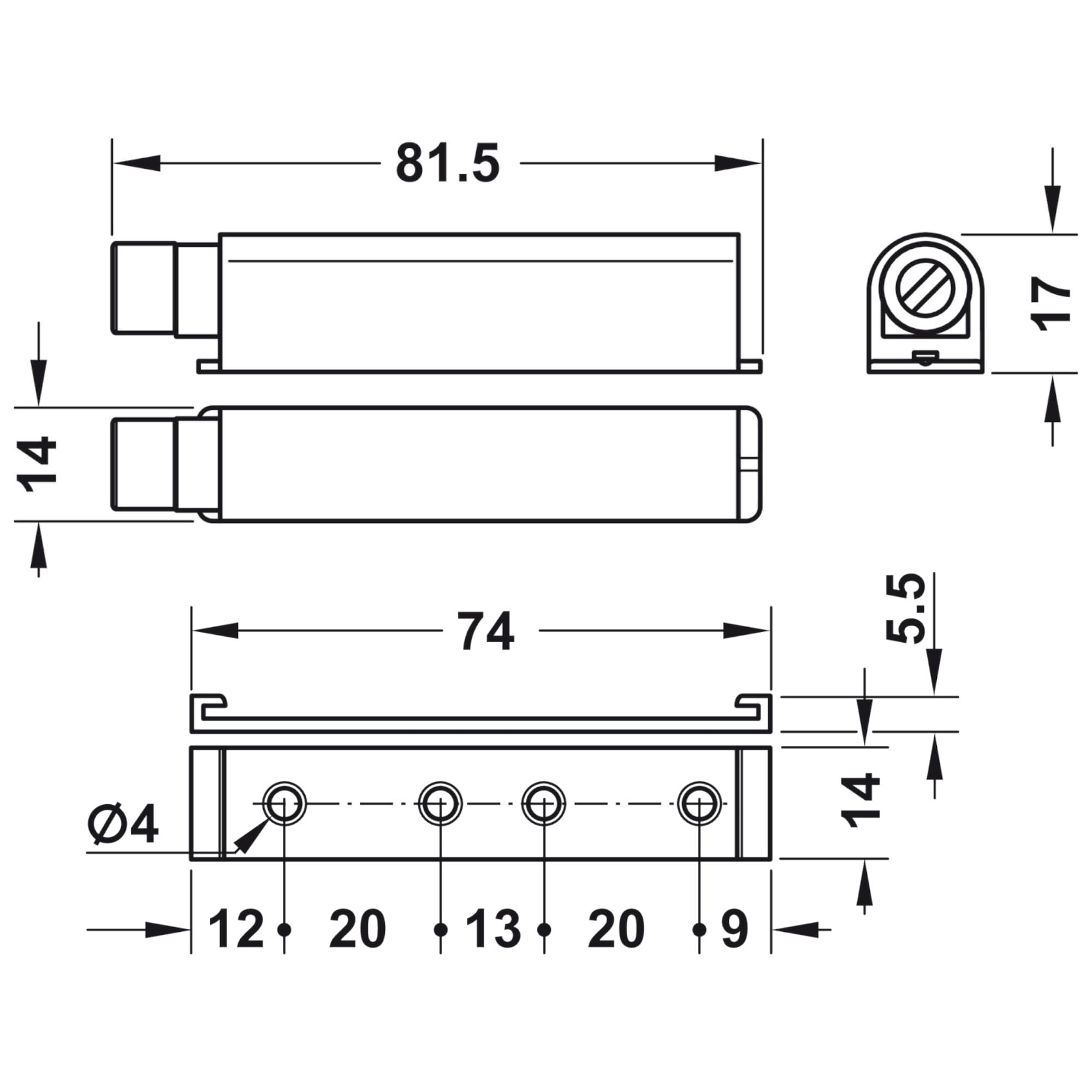 Image secondaire de Loquet de Porte Magnétique Push to Open - Système d'Ouverture Facile pour Armoires et Tiroirs