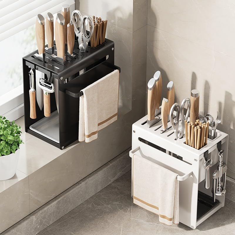 Porte-couteaux de cuisine et support pour ustensiles de préparation culinaire