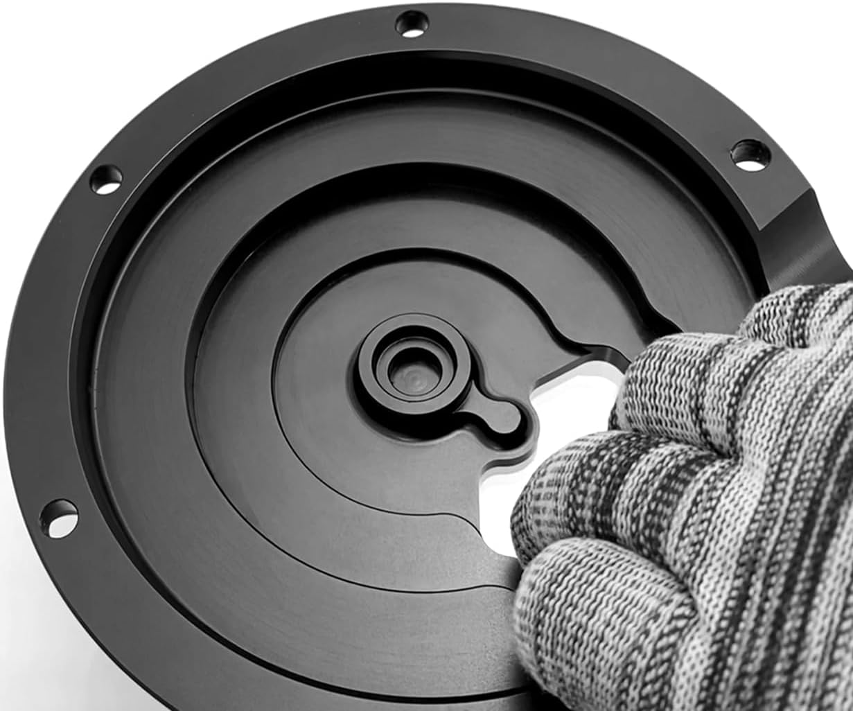 for Harley Sportster 1200 Chrome Clarity Derby Cover Custom XL1200C 883 XL883L 05-19 Engine Cover CNC 6 Holes Motorcycle Protector Derby Cover(Chromed)