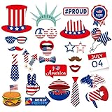 USUKUSI 4th of July Patriotic Photo Booth Props...