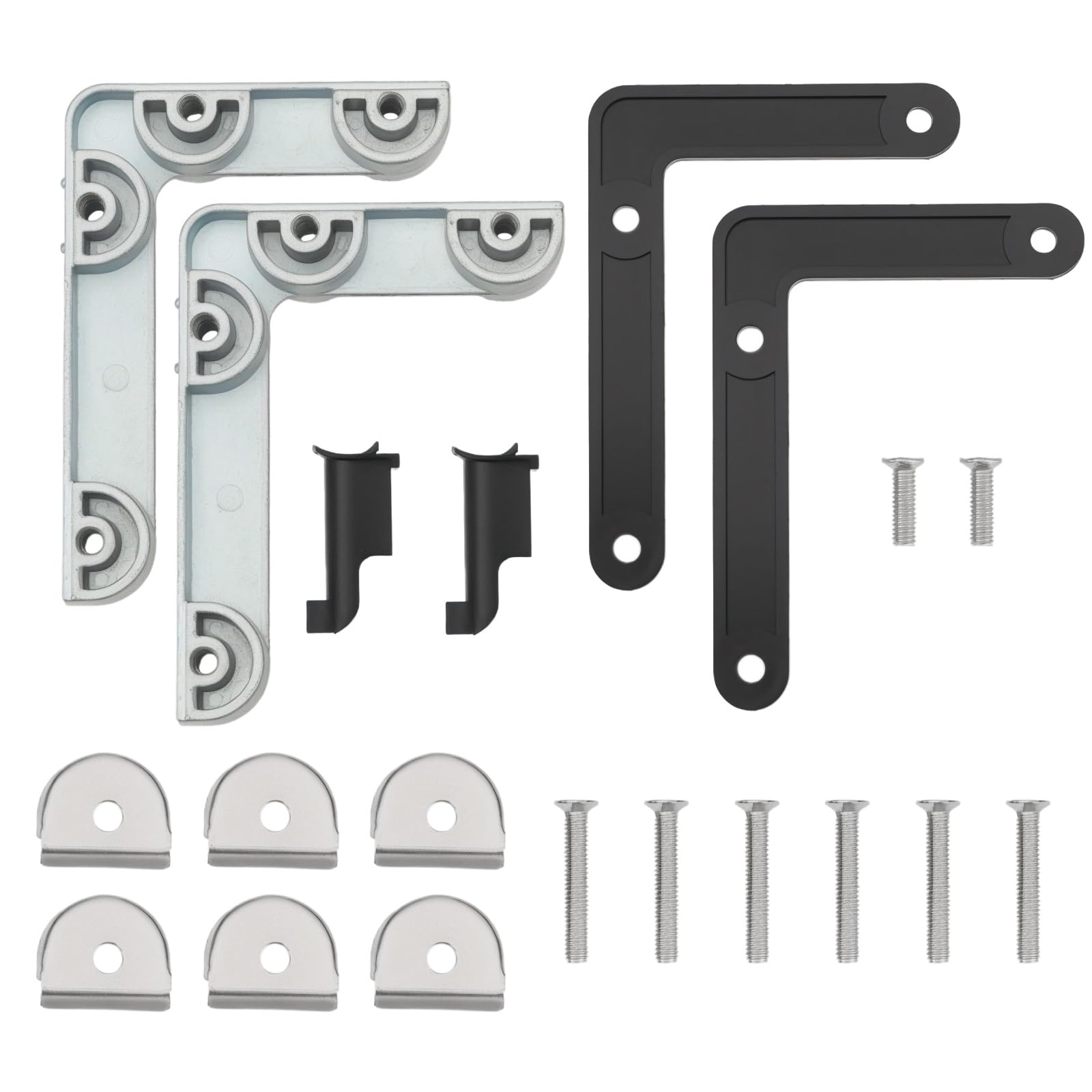 1 Ensemble de Support de Montage de Porte Pliante Kit Angle Espacement Compatible avec USM Haller Angle Espacement de 90 Degrés pour Kit de Montage de Portes Pliantes