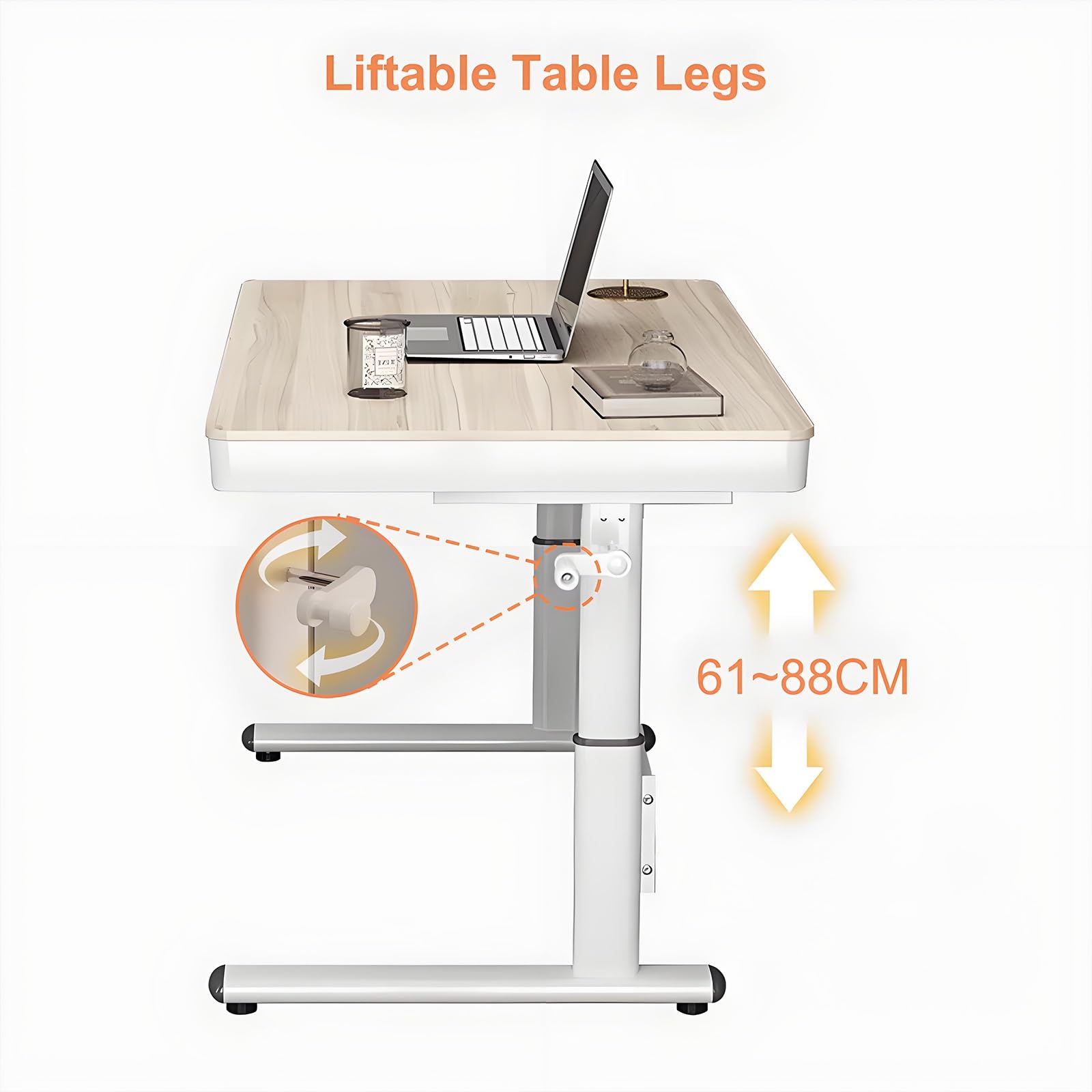 Scrivania regolabile in altezza con cassetto tavolo da studio in legno massello manovella Escritorio Mobili per casa ufficio postazione di lavoro ergonomica per un migliore comfort e produttività