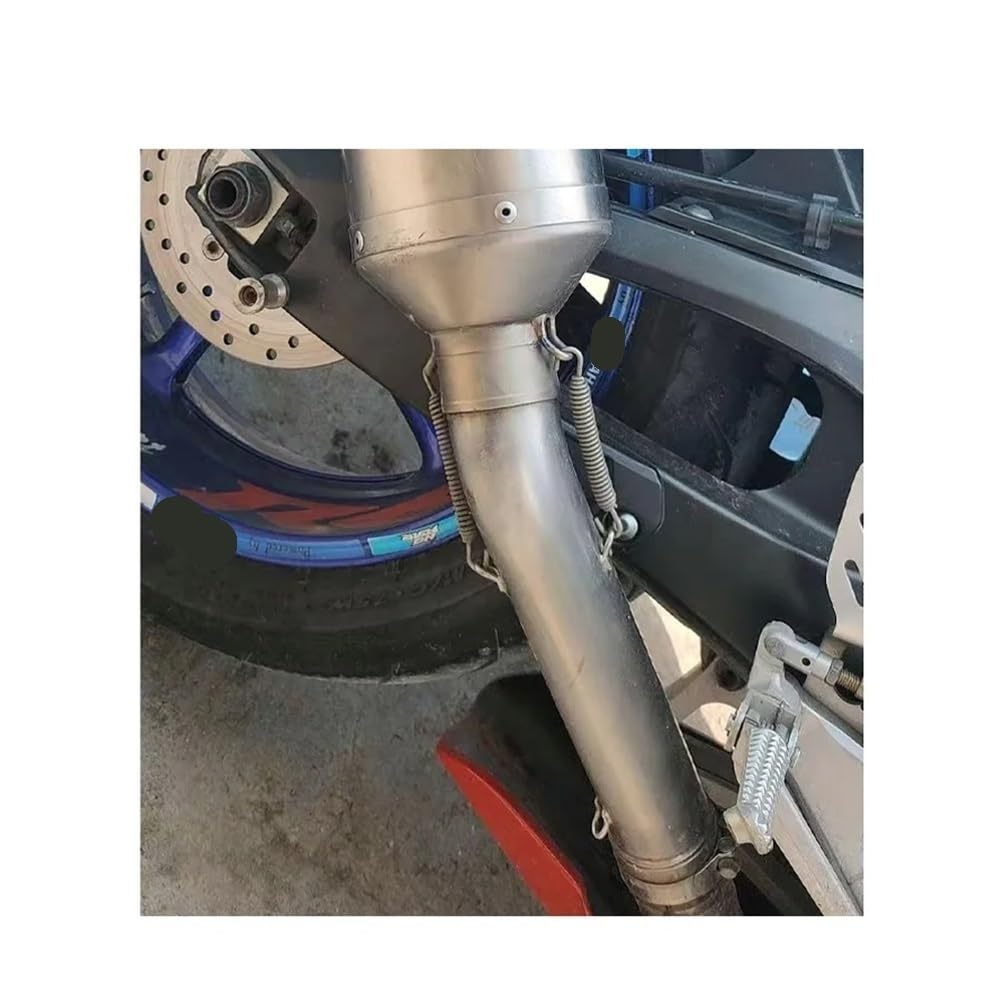 Deflectores Calor Escape para Y&amaha YZF R6 YZF-R6 1998-2005 Silenciador De Tubo De Conexión Medio Modificado De Escape De Motocicleta