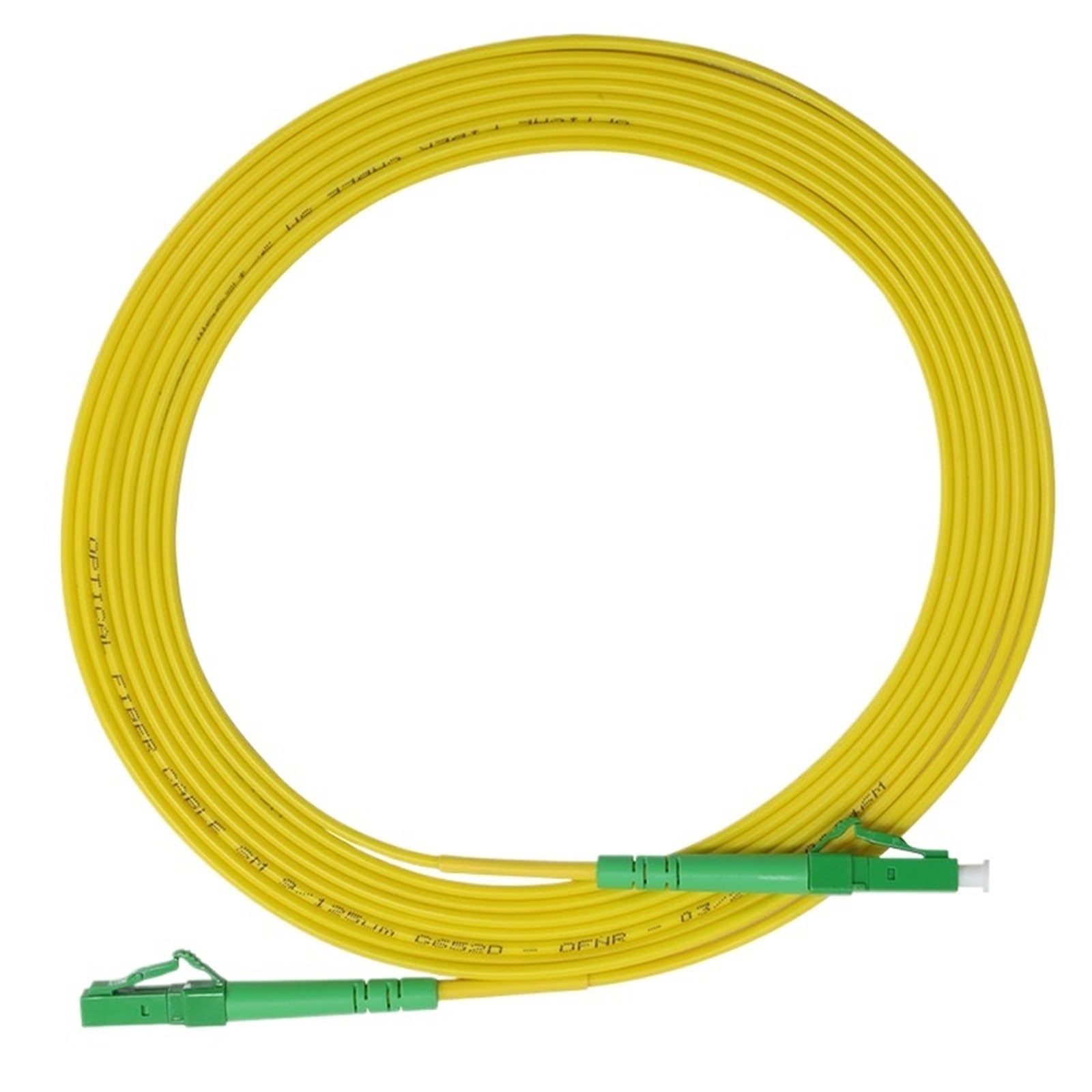 Lot de 10 câbles de raccordement à fibre optique monomode LC LC SM 3,0 mm 9/125 um FTTH, 1 m, 3 m, 5 m(5M)