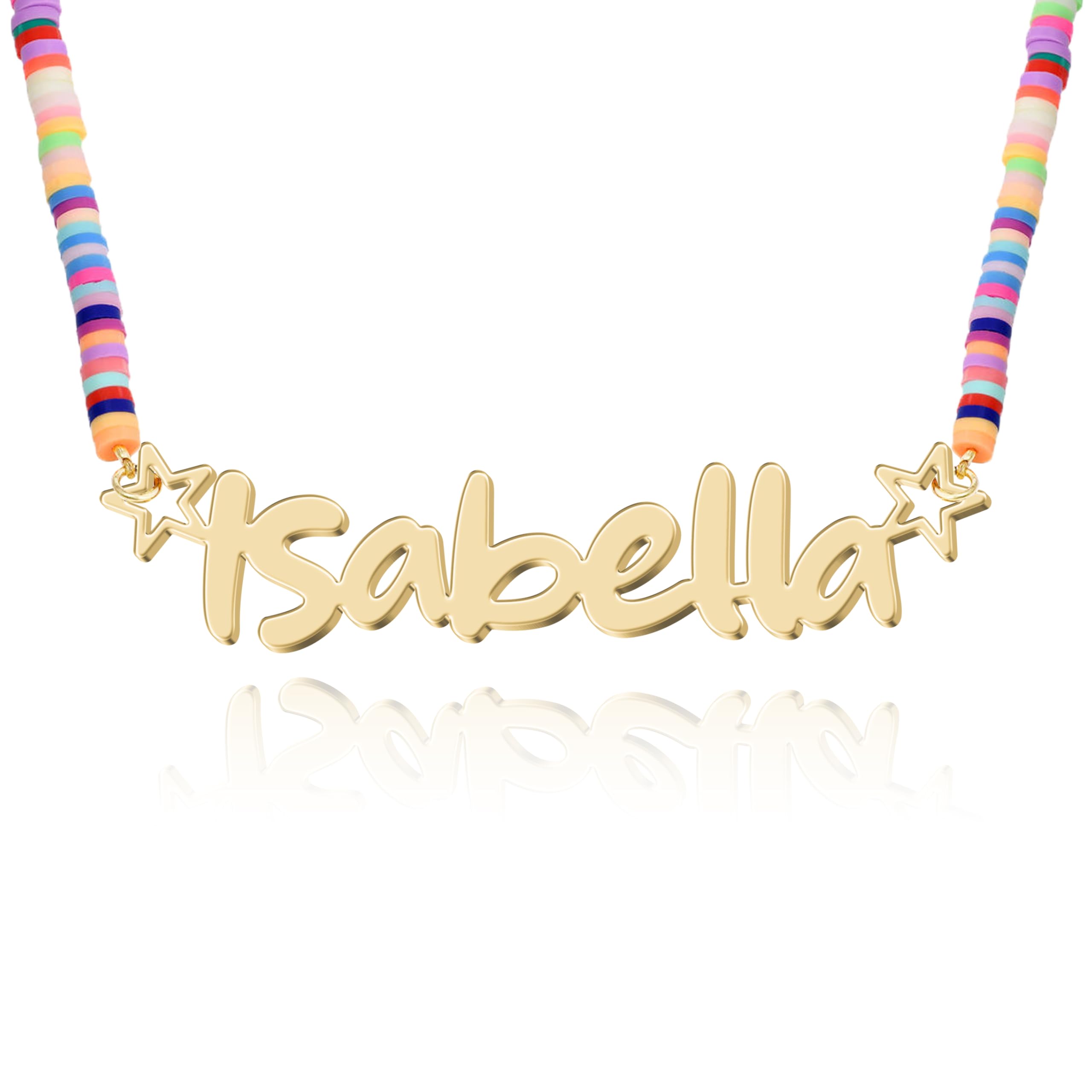 Collier Personnalisé avec Nom - 14 Polices & Options Multilingues, 4 Couleurs, 5 Styles de Chaînes, Cadeau Unique avec Coffret Premium, en Argent Sterling 925 & Acier Inoxydable 316