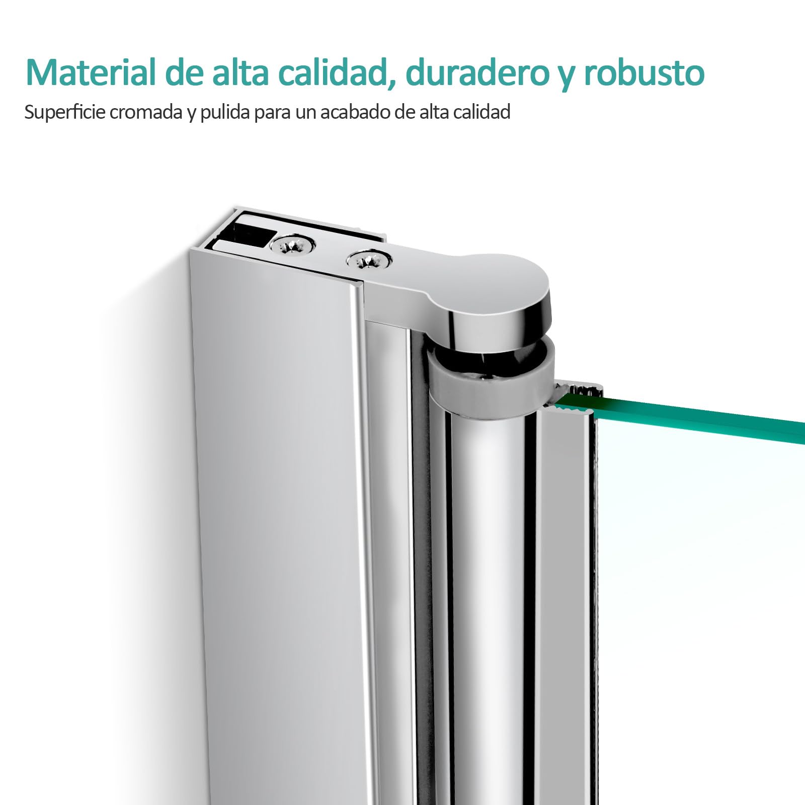 EMKE Mampara bañera plegable 130 x 140 cm, 3 paneles plegable, mamparas de bañera de cristal de seguridad de 6 mm, giro de 180°, estilo industrial,Revestimiento nano fácil de limpiar（Sin marco）