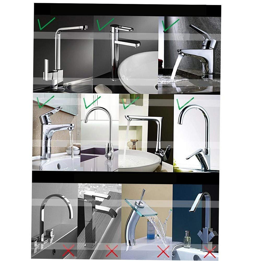 Accesorio de filtro aireador de grifo, burbujeador giratorio de 360° para ahorro de agua para cocina y baño, cabezal de boquilla de pulverización móvil