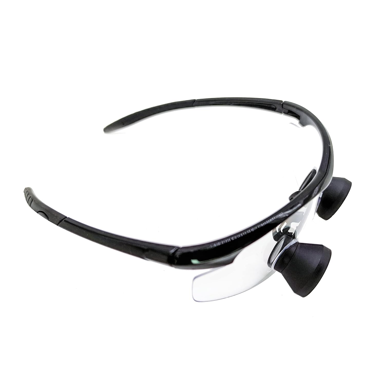 2.5X 3X 3.5X Songzi Optics Black Goggles TTL Dental Surgical Loupes with Led Light Customized Wide Field of View (Magnification:3.5X, Near PD 60mm)