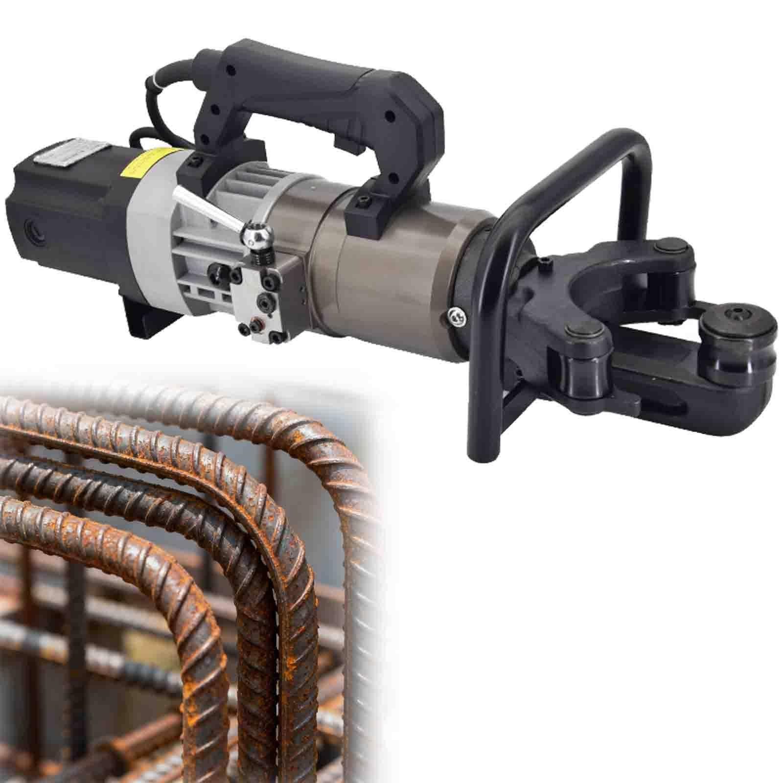 Ptatritious Multicolor 1200/1800W Electric Hydraulic Rebar Bender, Forming And Bending Tool For Rebar, Handheld Bender Machine, With Straightening Module, With A Storage Box 25E