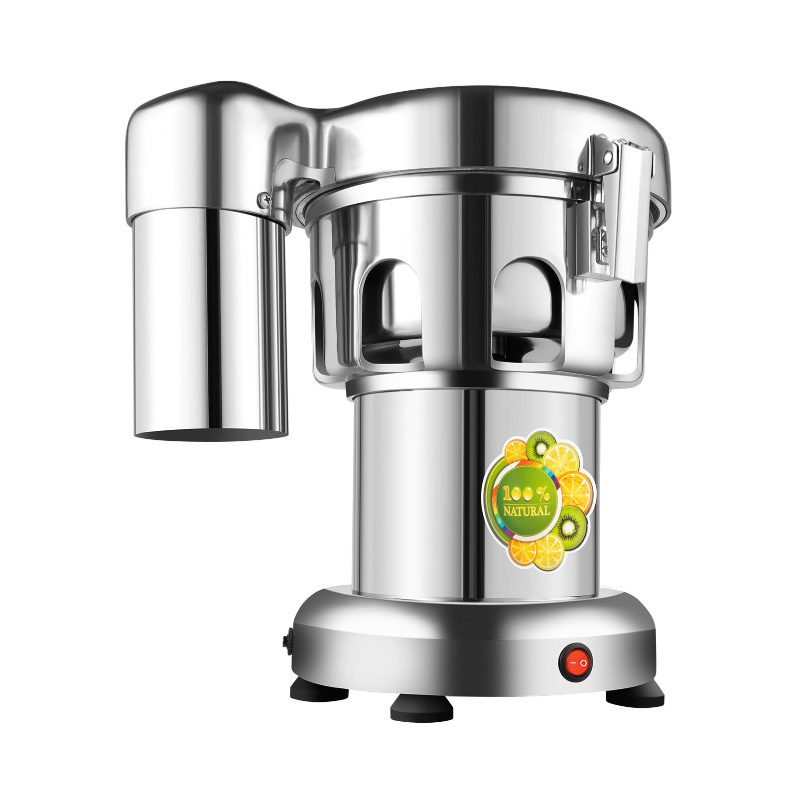 Commercial Juice Extractor, 370W 110V Electric Juicer Machine Fruit Vegetable Juice Extractor Stainless Steel Orange Juicer Extractor Juice & Residue Separated for Families,Hotels