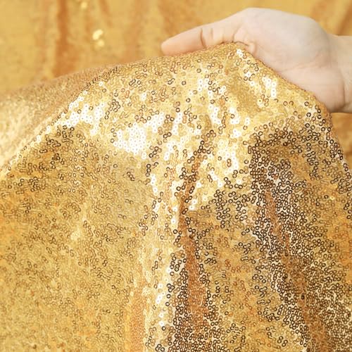 Image of Gold Arch Backdrop Stand Cover 6Ft Summer Sequin Arch Background Cover Birthday Balloon Photo Arch Backdrop for Party Baby Shower Wedding Decorations