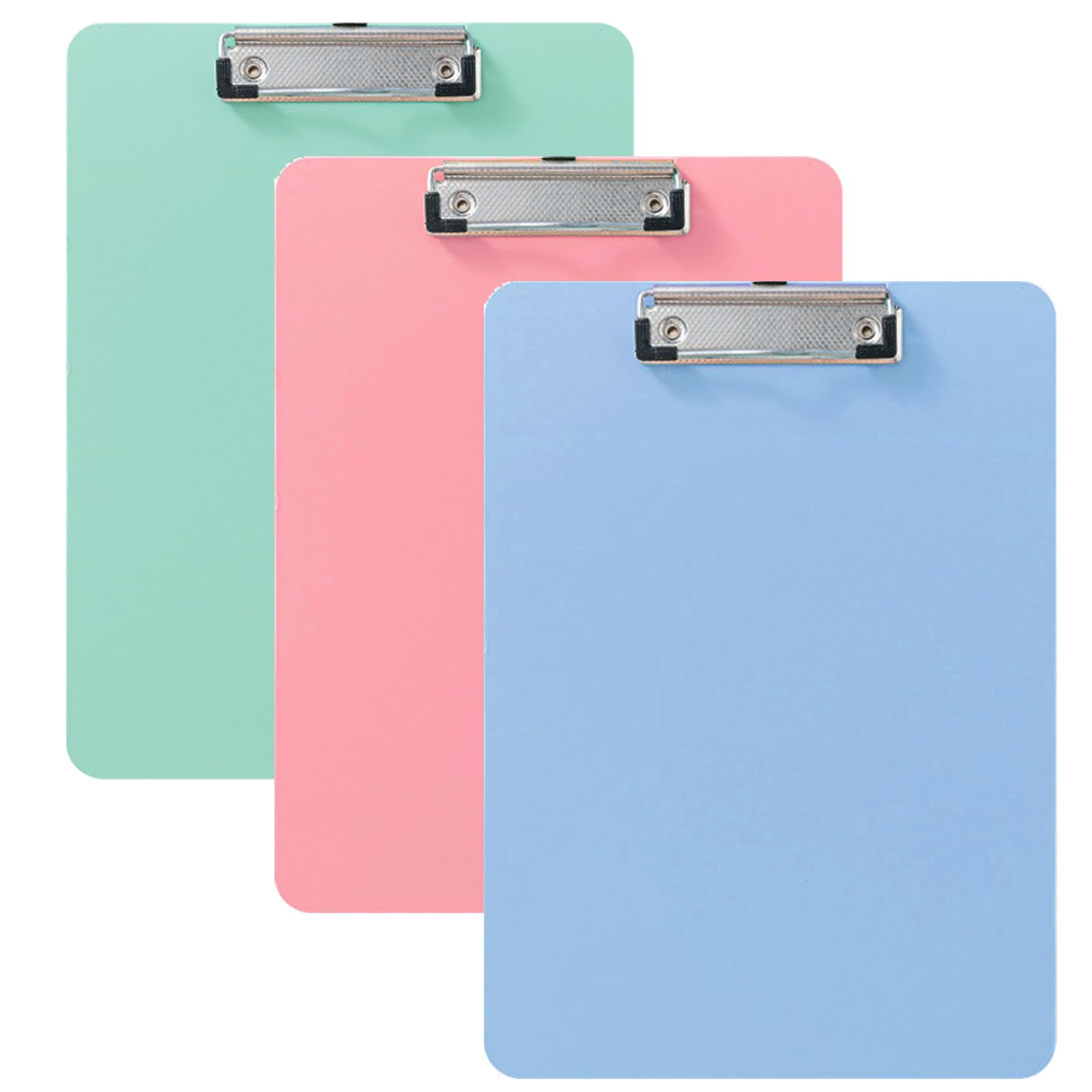 6 Pack Plastic Clipboards,Office Clipboards Standard A4 Letter Size,Colorful Clear Clip Boards With Hangable Low Profile Clip,Clipboard For Classrooms,Offices,Doctor,Nurse,Colored Assorted,Set Of 6