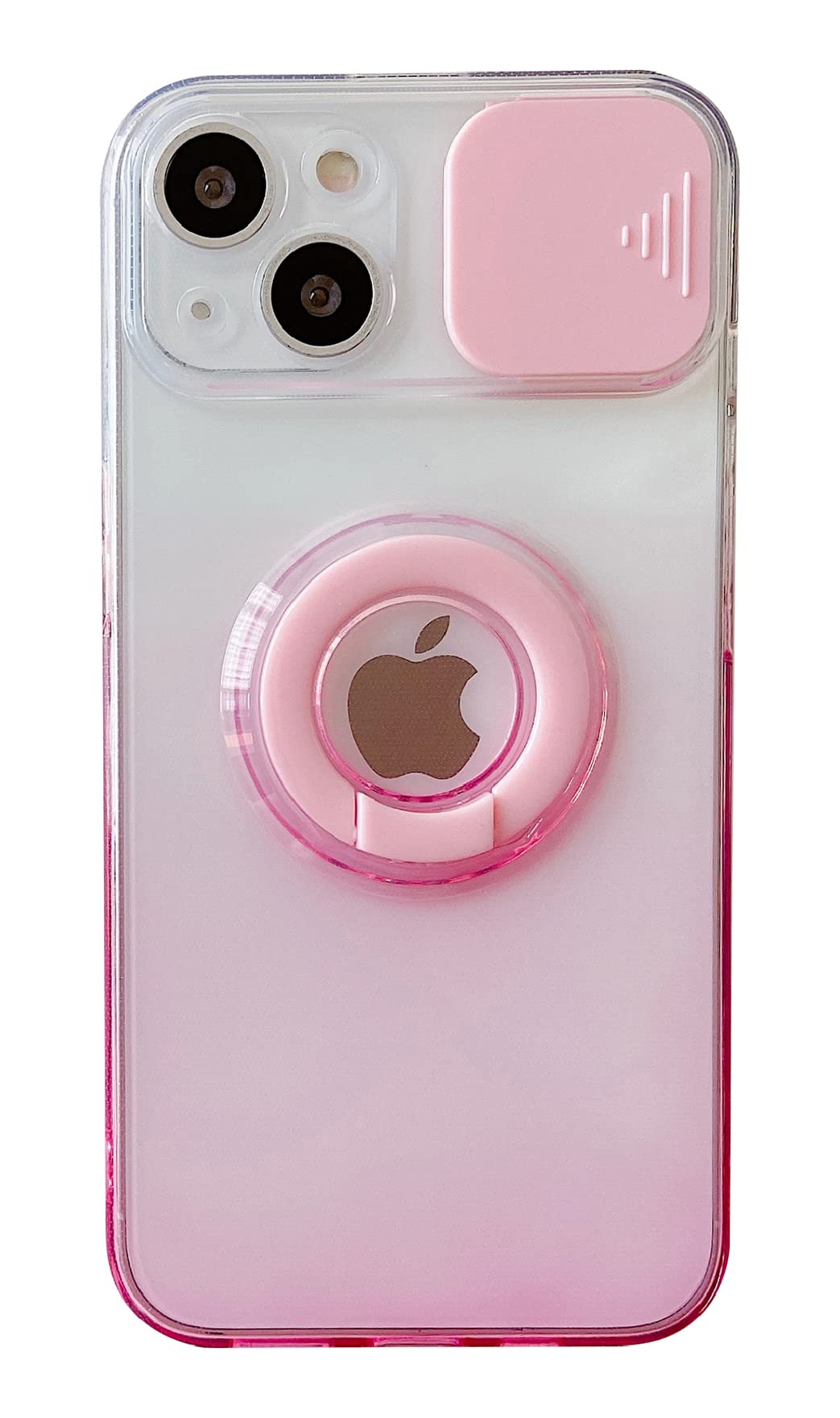 Amazon Com Caseative Slide Lens Camera Protection Gradient Color Ring Holder Clear Soft Iphone Case Pink Iphone 8 7 Plus Cell Phones Accessories