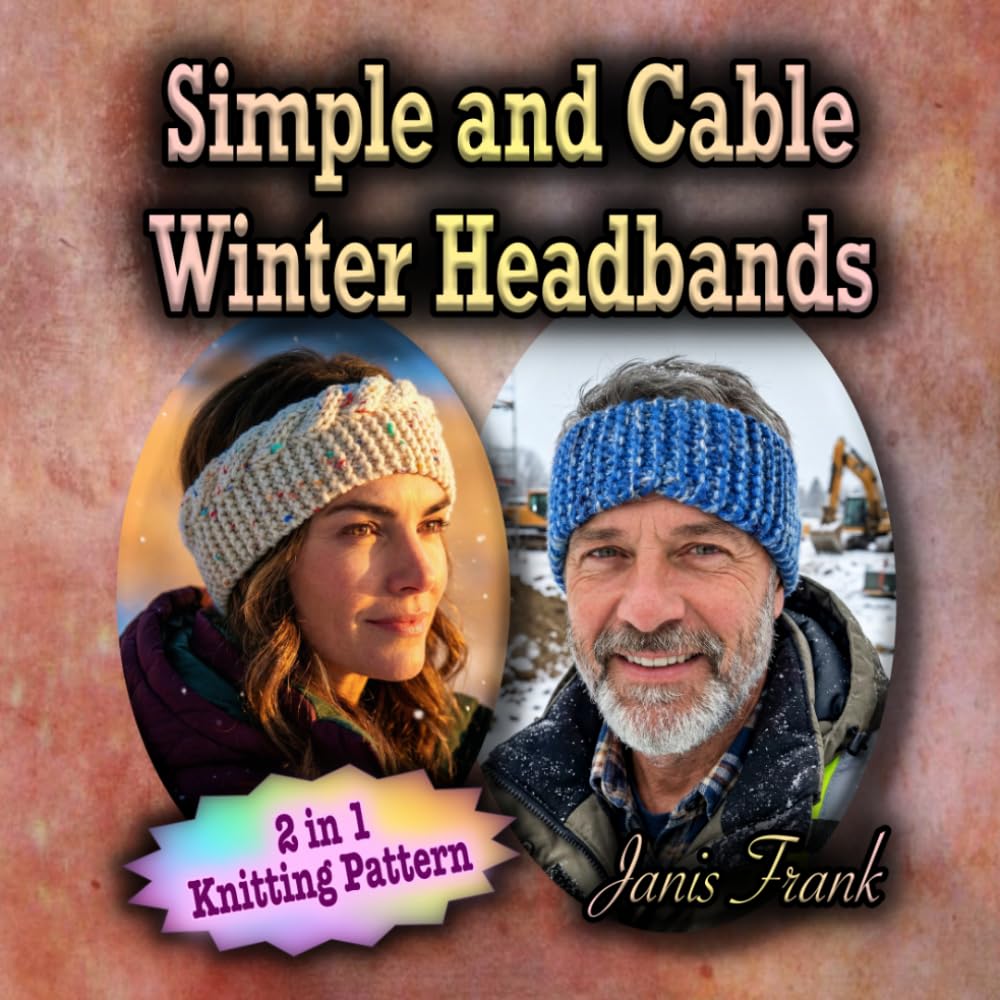 Simple and Cable Winter Headbands: 2 in 1 Knitting Pattern