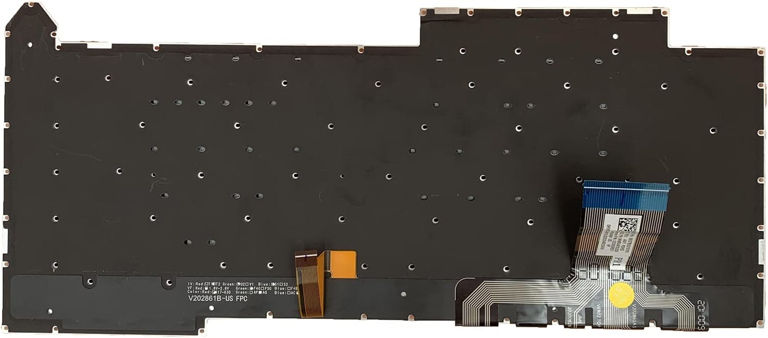 Laptop Replacement US Layout Colorful Backlight Keyboard for ASUS ROG Strix G15 G513 G513Q G513QY G513QM G533 Backlit US 0KBR0-4810US00