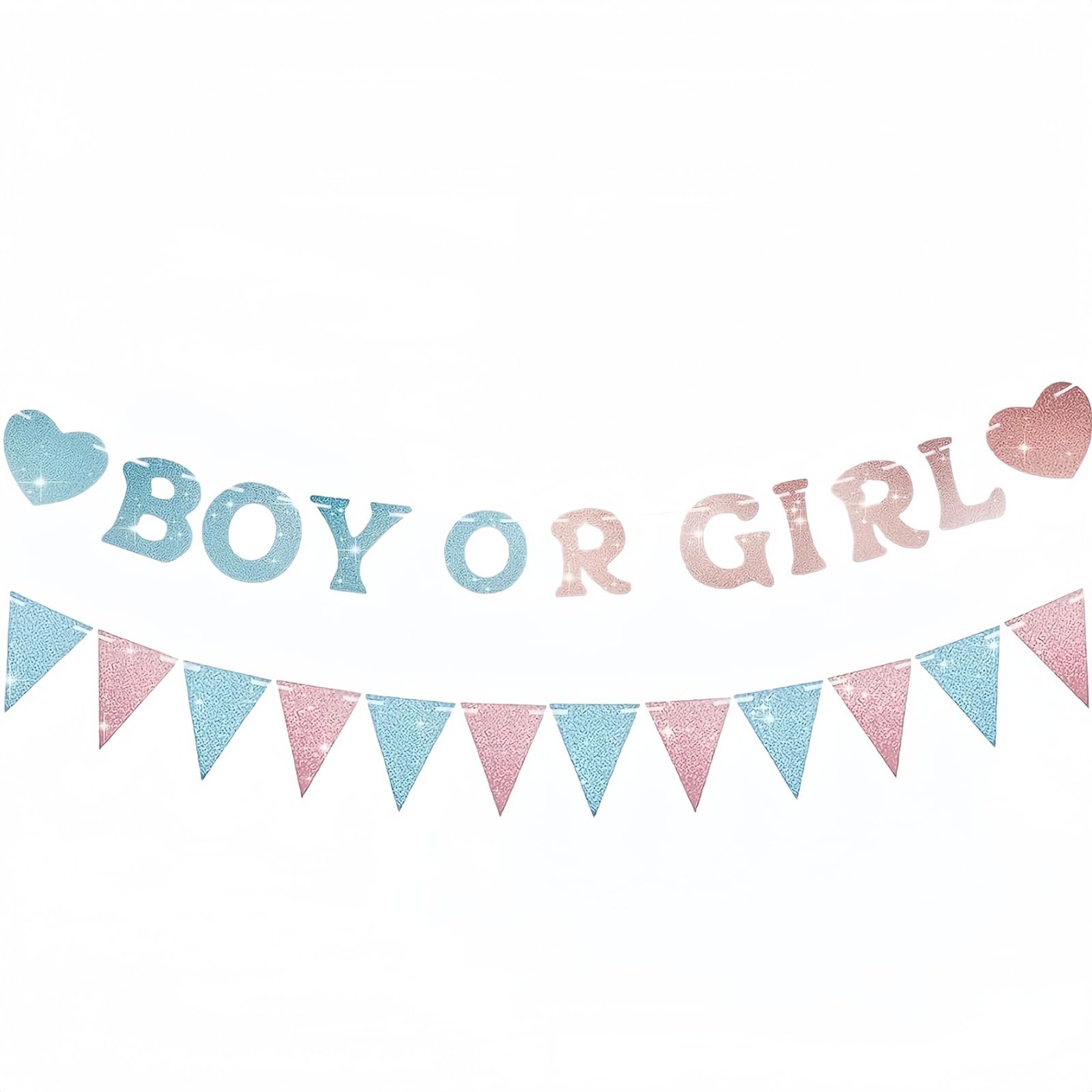 Gender Reveal Banner Decorations,Boy or Girl Baby Gender Reveal Sign