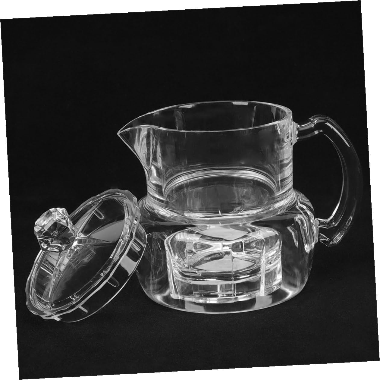 TIDTALEO 2pcs Acrylic Honey Dispenser Jars with Lids and Dippers Honey Jar Pot and Syrup Sugar Set for Kitchen Storage and Coffee Syrup Serving