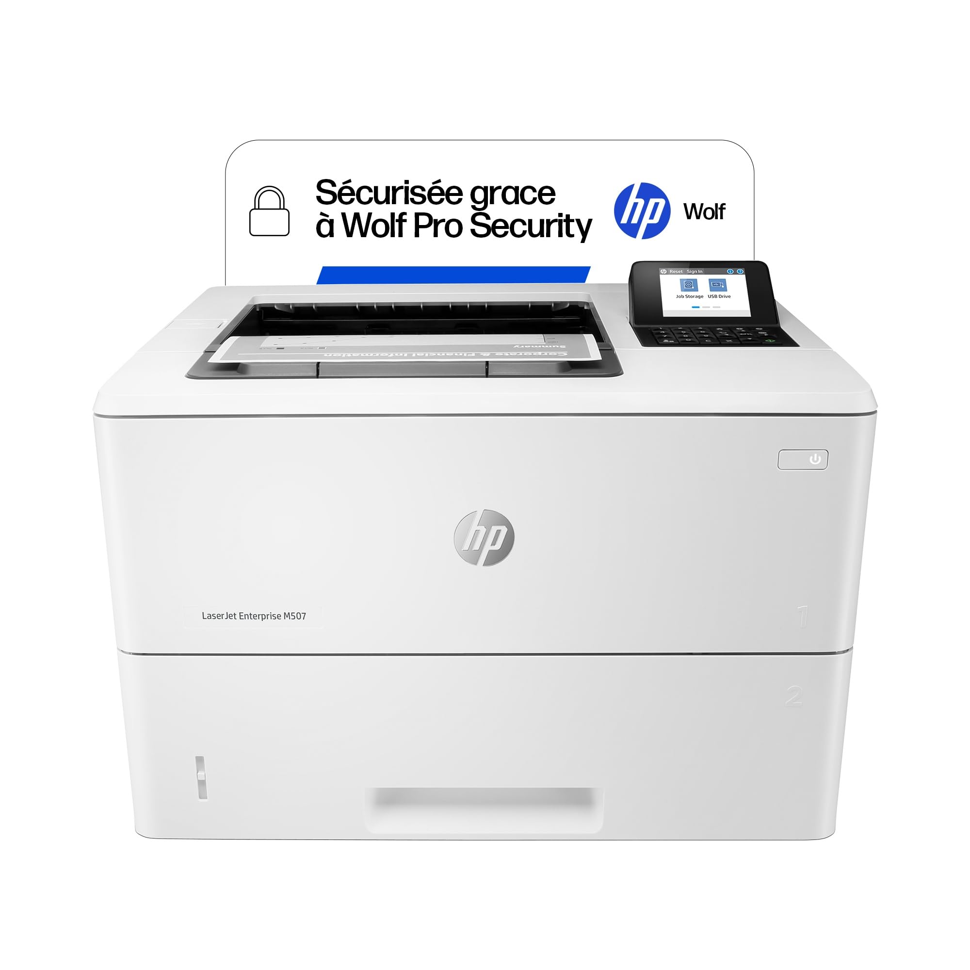 HP LaserJet Enterprise M507dn Imprimante Monofonction A4 Noir et Blanc Recto Verso Automatique 50 ppm USB Gigabit Ethernet