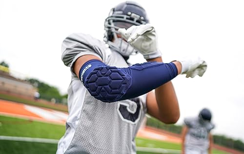 Miniatura 2 de Sports Unlimited Coderas acolchadas para antebrazo para fútbol, baloncesto, béisbol, voleibol, fútbol, jóvenes y adultos, par