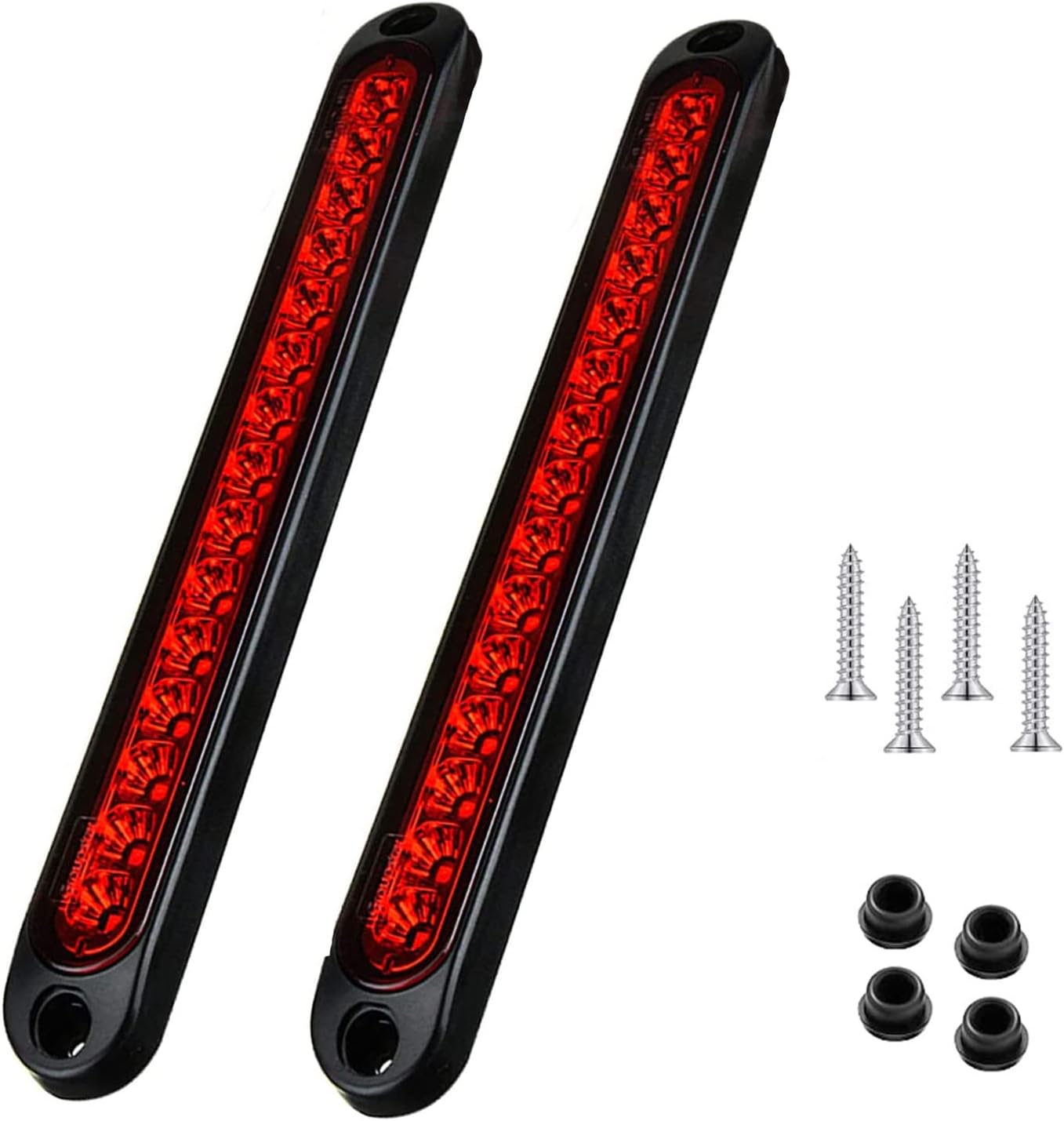 CyanHall Trailer Lights 2Pcs 15 LED Trailer Tail Lights 10 Inches