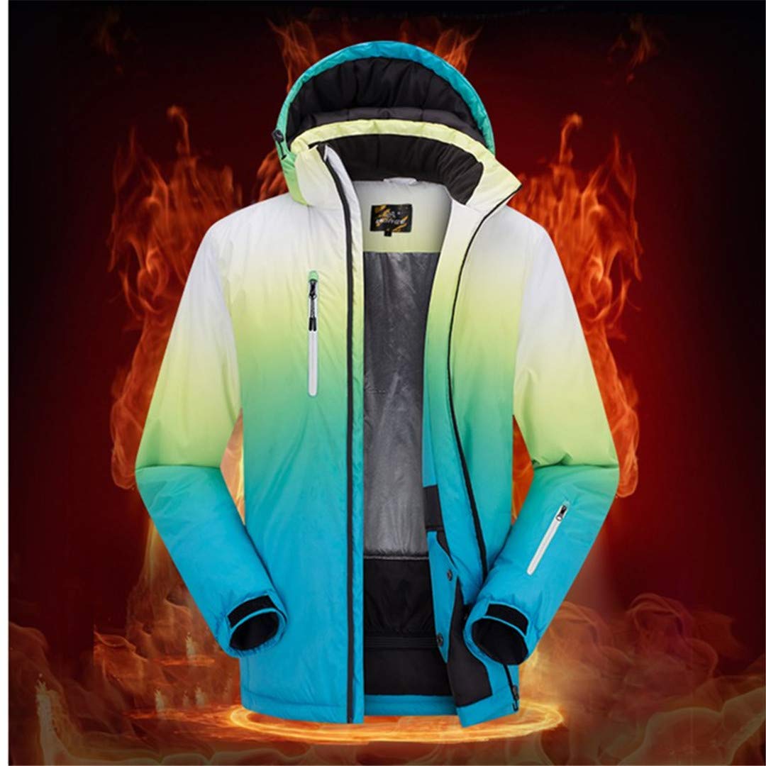 Saeohnssty Unisex gruby ciepły kombinezon narciarski wodoodporny wiatroszczelny narciarstwo snowboard kurtka spodnie zestaw AS PHOTO10 L