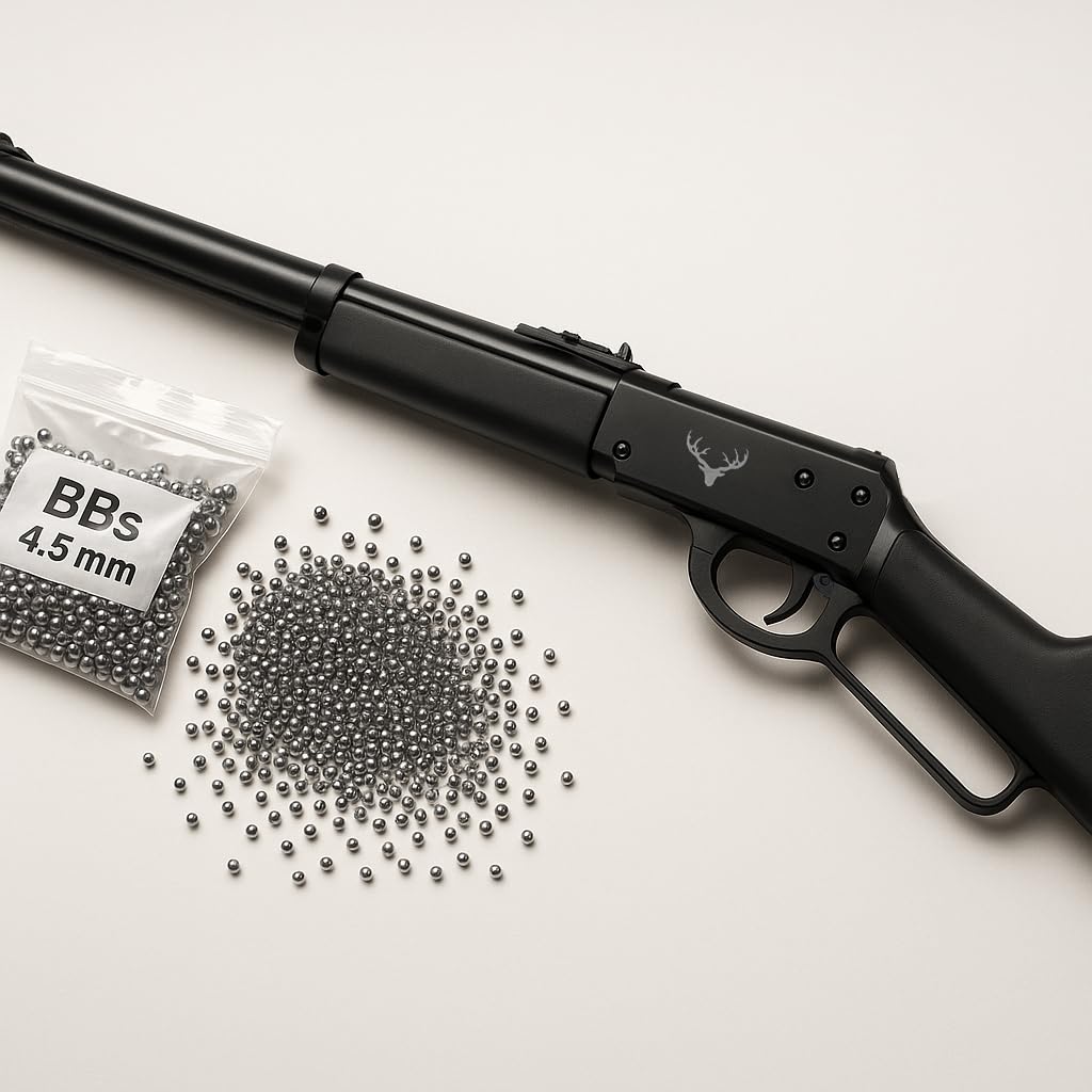 Escopeta de balines Huntsman Arms Cowboy Underlevel Negra | Carabina de Aire comprimido y Bolas BB's de Acero Calibre 4,5mm [Rifle de Muelle]