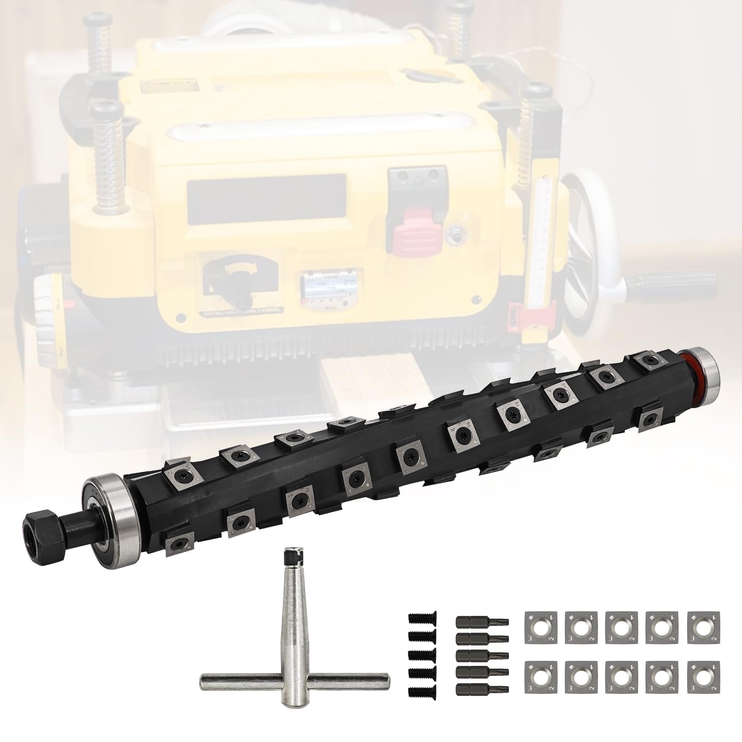 13 inch Spiral Helical Cutterhead Compatible with DeWalt DW735