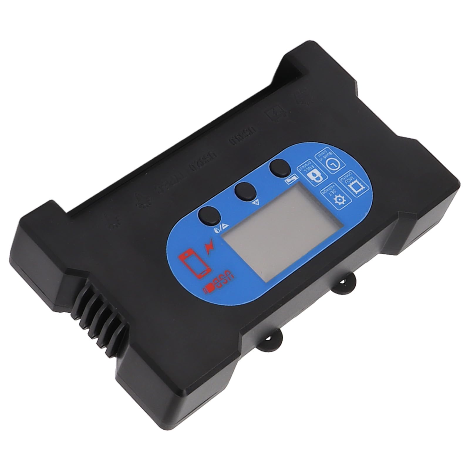 Solar Charge Discharge Controller, Safe Solar Charging Controller USB 5V Dual USB Fast Charging ABS for Solar Charging (70A)