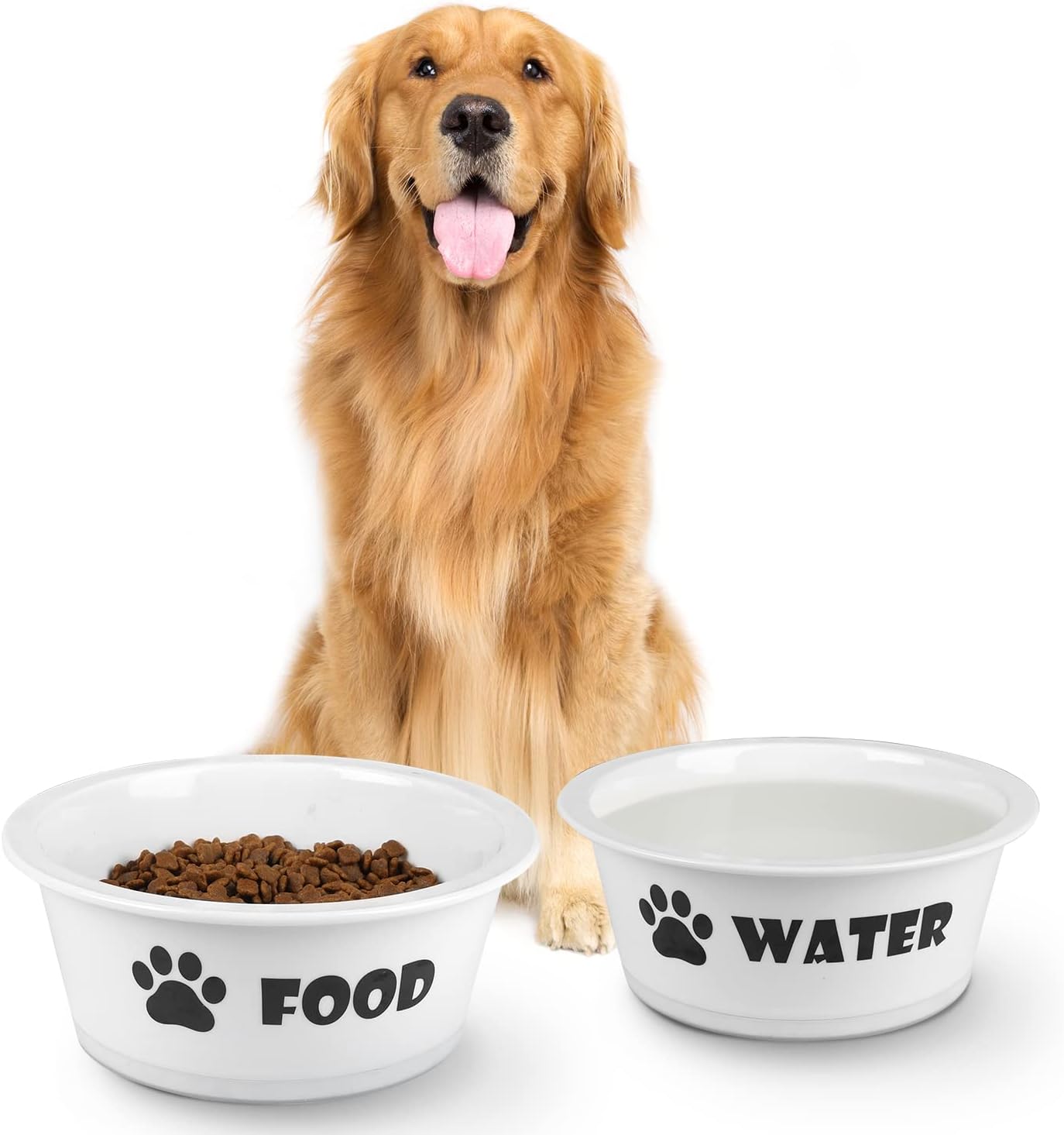 Buy Foreyy Set Of 2 Ceramic Dog Cat Bowl Set Pet Porcelain Food And Water Feeder Dish Bowls With Anti Slip Band Dishwasher And Microwave Safe Online In Indonesia B091fkq3yk