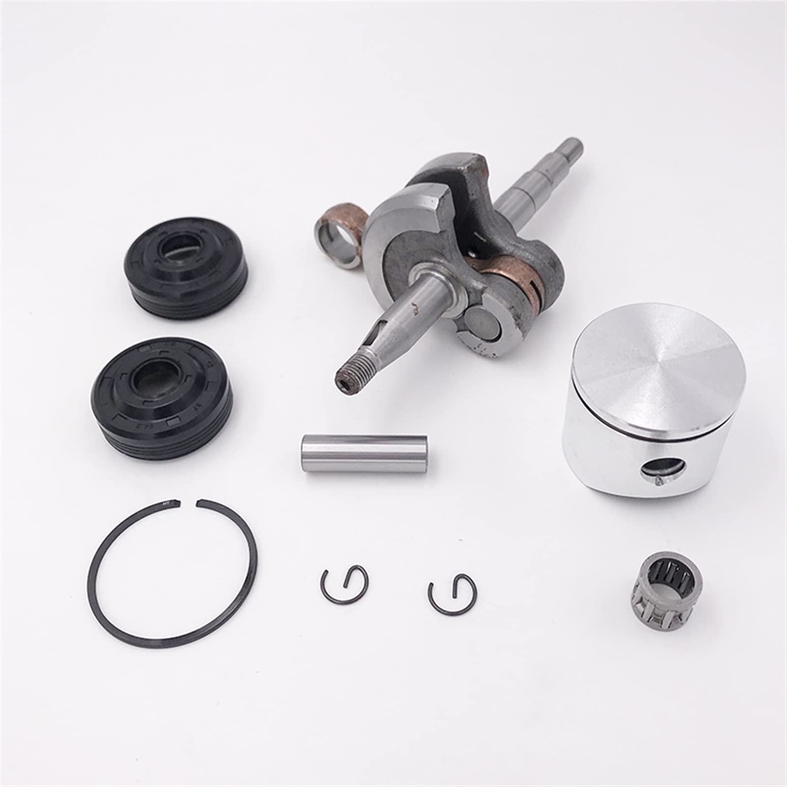 IWBR 38mm tłok wału korbowego łożysko korbowe zestaw uszczelek olejowych pasuje do HUSQVARNA 136 137 141 142 piła łańcuchowa części silnika piły łańcuchowej 530029794 (Size : Hus137 38mm)